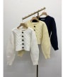 【SALE】COCO DEAL ボリュームスリーブケーブルコンパクトカーディガン 75133043