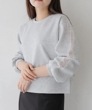 【SALE】vingtrois　ダンボール レースラインプルオーバー　980-23013