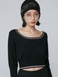 【SALE】EMODA　ラウンドロゴコンパクトニット　0425126006