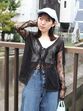【SALE】　Ungrid 　テレココンビレーストップス　1125227170