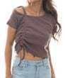 【SALE】BILLABONG　レディース FRONT GATHER BABYTシャツ　BF013218
