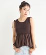 COCODEAL 布帛ドッキングバルーンノースリニット　75531046