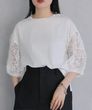 &g'aime アンジェム　袖レースTOPS　988-66112