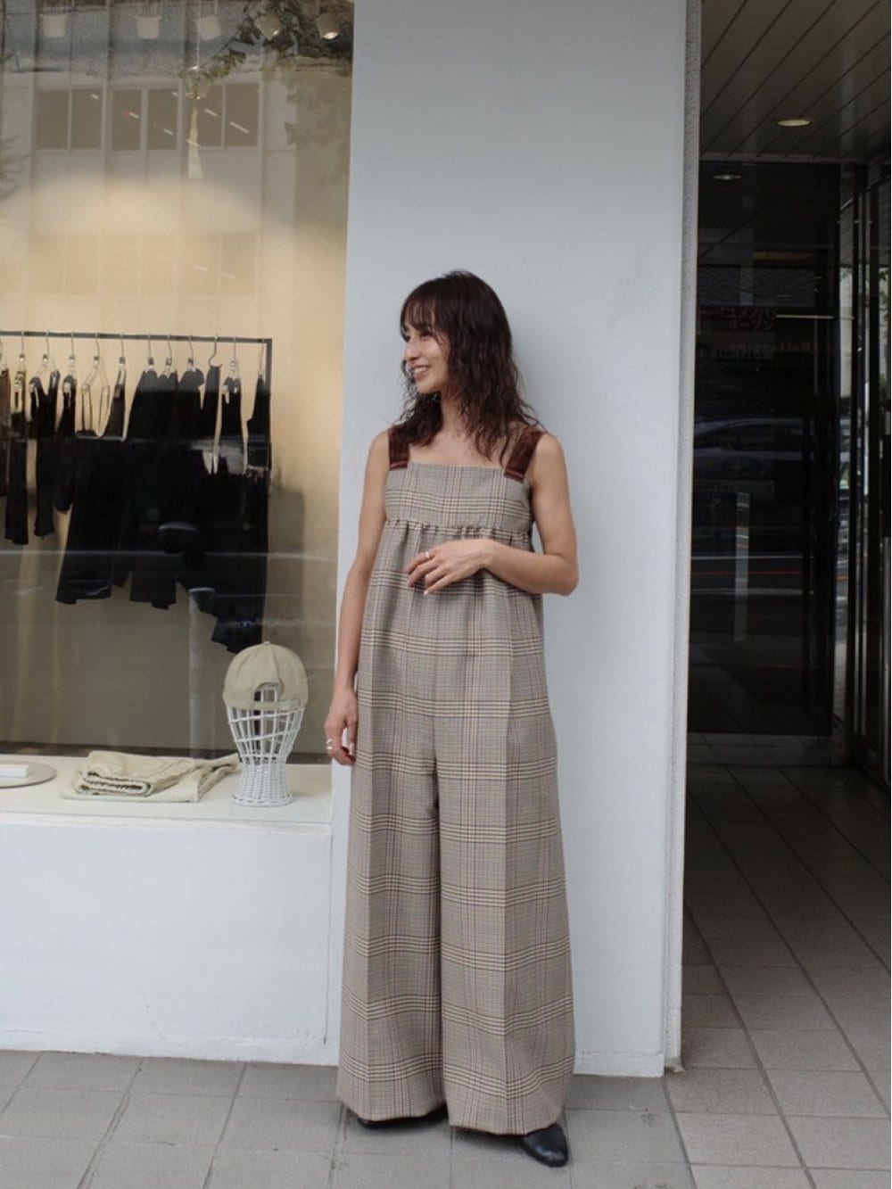 【新品未使用】todayful Check Wide Combinaison TODAYFUL トゥデイフル Check Wide Combinaison チェックワイドコ