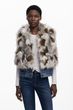 desigual レディース　デニムベストファー　25WWEW57