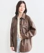 COCODEAL シャツライクレザーブルゾン　75614220|COCODEAL (ココディール)