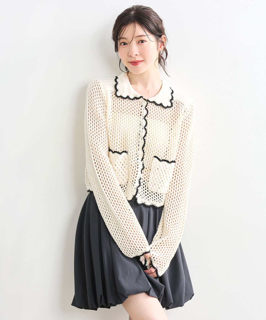 COCODEAL クロシェニットカーディガン 75633217|apricot online shop