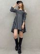dazzlin レイヤードイレヘムシャツワンピース　0225503019