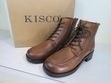KISCO　ワイドスクエアレースアップブーツ　ダークブラウン KS-1592|KISCO（キスコ）