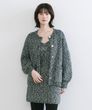 COCODEAL　ミックスヤーンオーバーサイズニットカーディガン　75633384|COCODEAL (ココディール)
