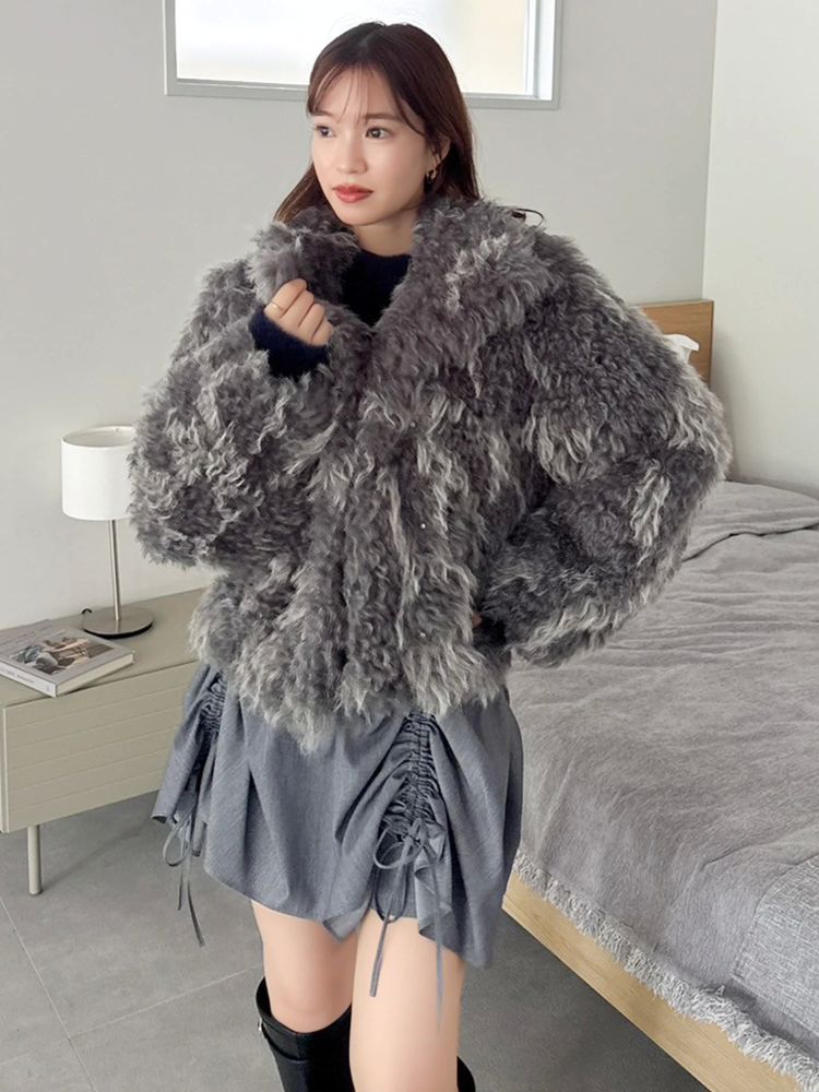 ひ様 dazzlin カールエコファーブルゾン dazzlin カールエコファー