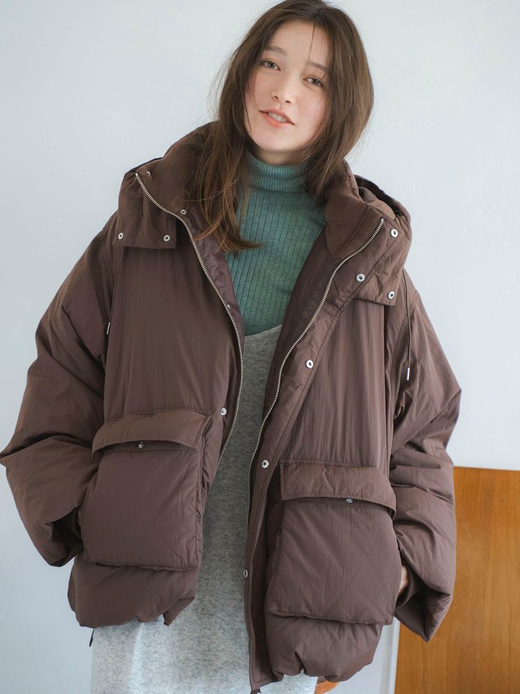 SALE】UNGRID フードデザインダウン 1125602586|apricot online shop