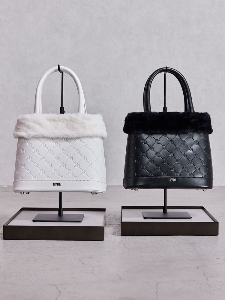 GYDA GG emboss MIX material BAG 0725619356|apricot online shop