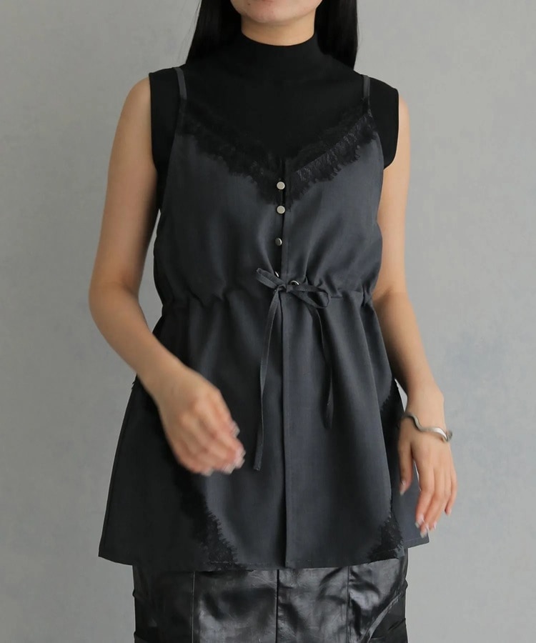 &g'aime レースチュニックビスチェ 980-68216|apricot online shop