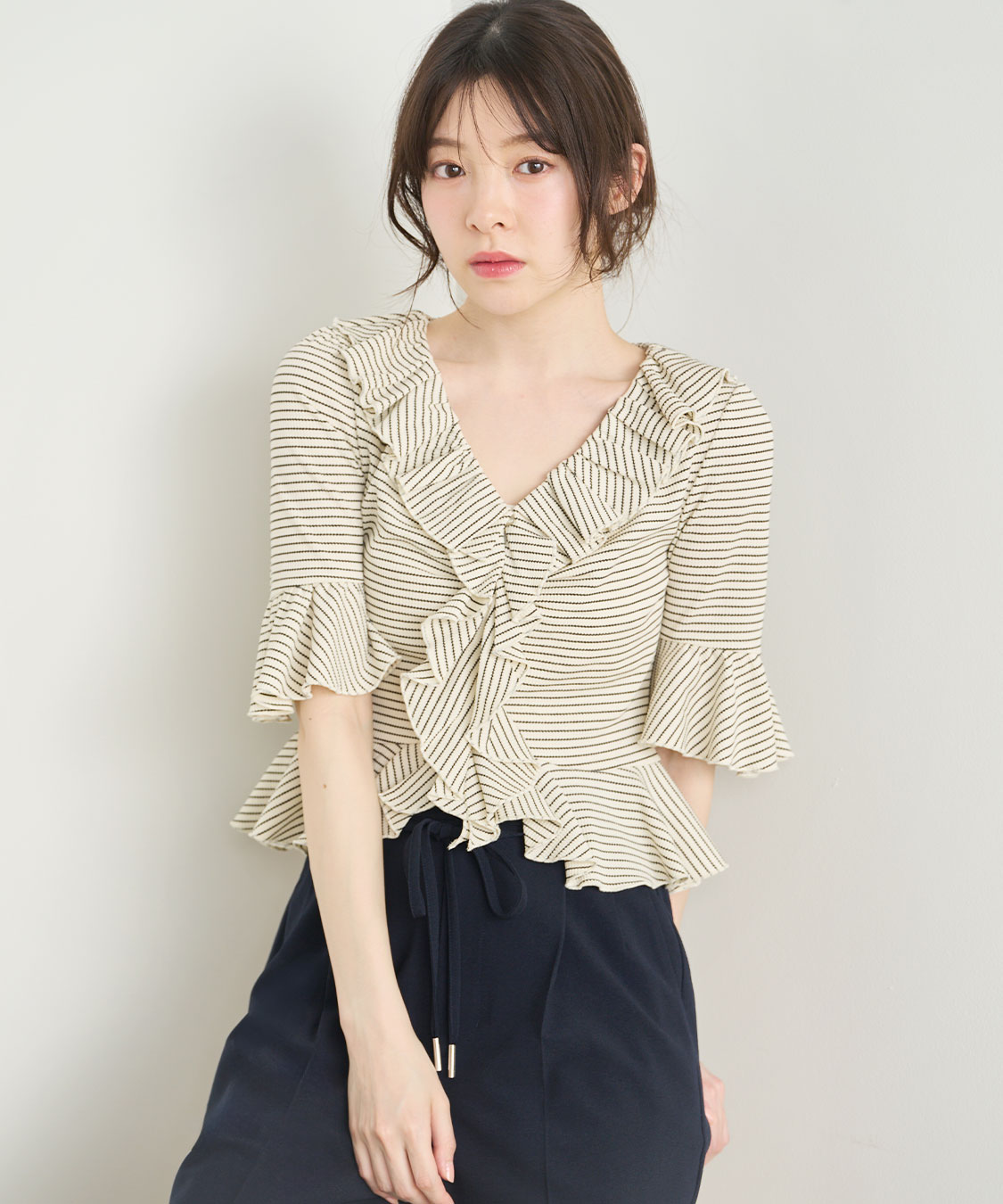 COCODEAL ラッフルカットトップス 76321486|apricot online shop