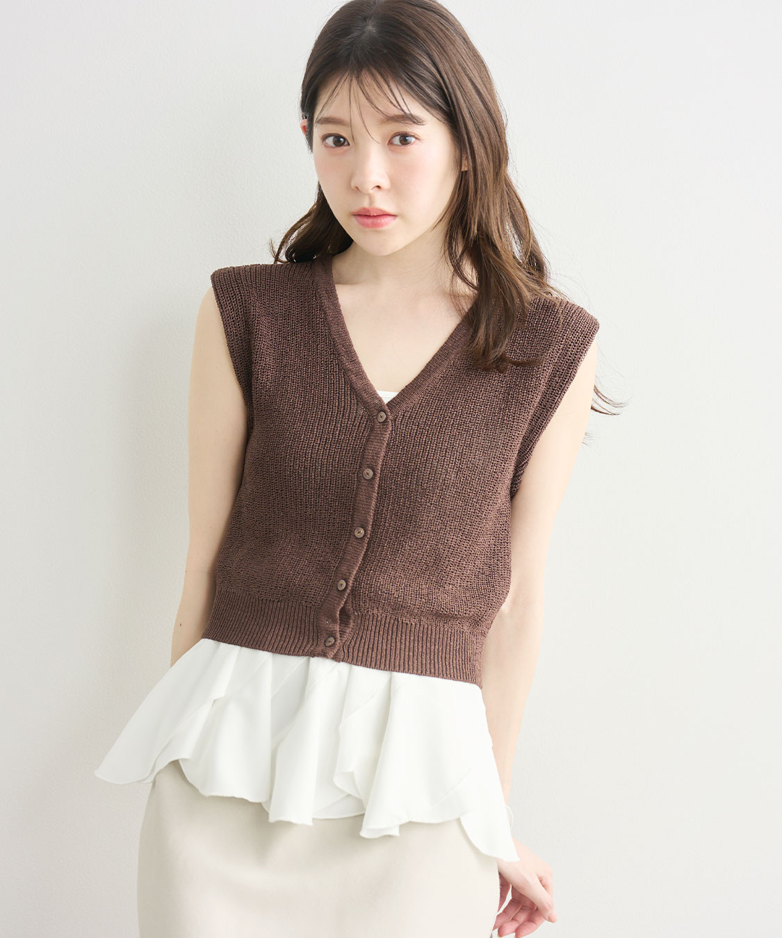 COCODEAL ラッフルキャミニットセット 76531558|apricot online shop