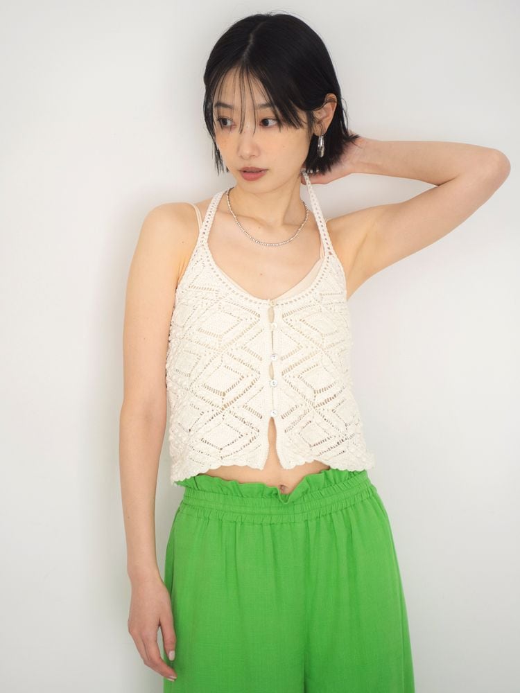 UNGRID ホルターネックニットキャミソール 1126326669|apricot online shop