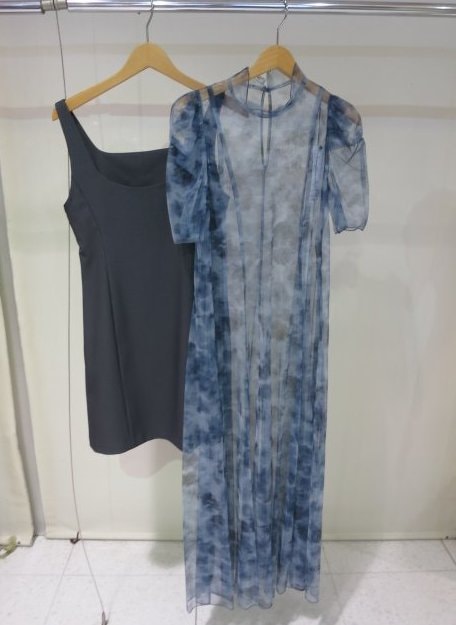 SALE】COCODEAL マーブルチュールワンピース×ミニワンピース