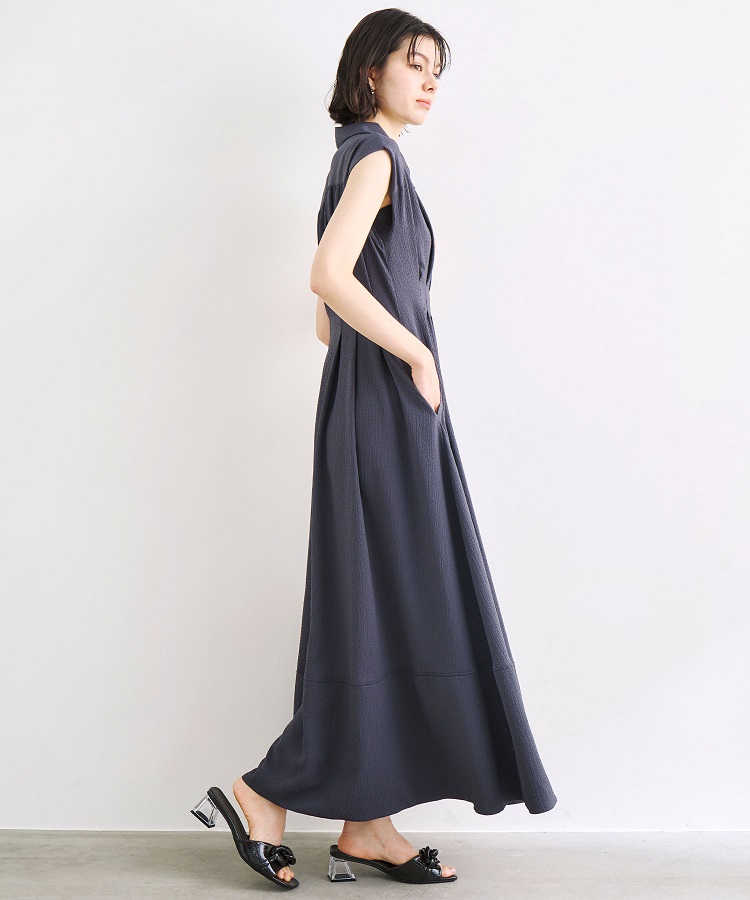 COCODEAL ココディール　ノースリーブシャツワンピ SALE30%OFF】COCODEAL ココディール ノースリーブシャツ