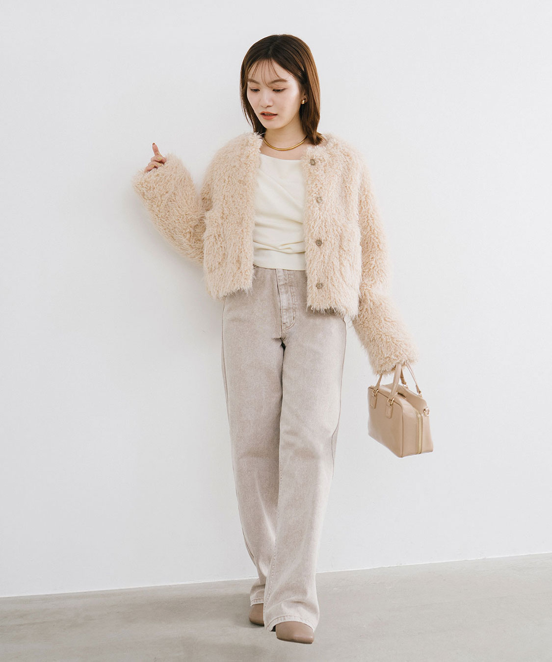 COCODEAL カーリーファージャケット 75614301|apricot online shop