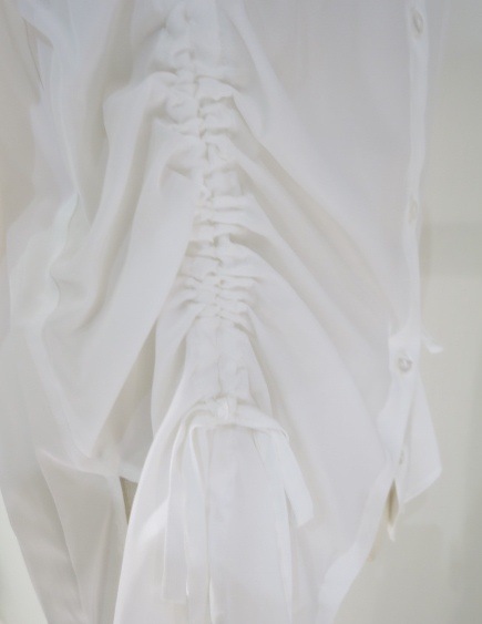 COCODEAL リボンスリーブドロストシャツブラウス 75618347|apricot