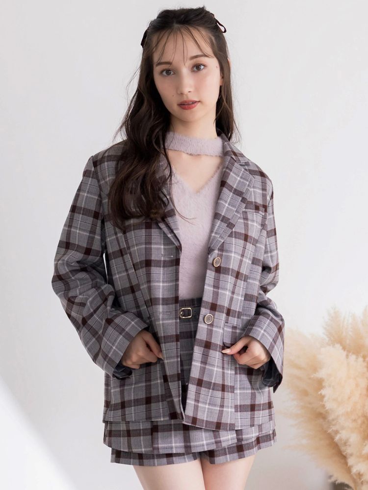 dazzlin ダブルカラーテーラージャケット 0225501002|apricot online shop