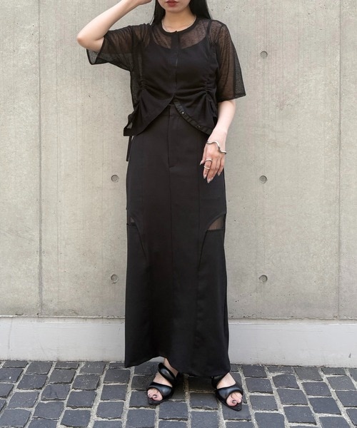 【SALE】&g'aime アンジェム　シアーシャーリングカーディガン　986-66003 SALE】&g'aime アンジェム シアーシャーリングカーディガン 986
