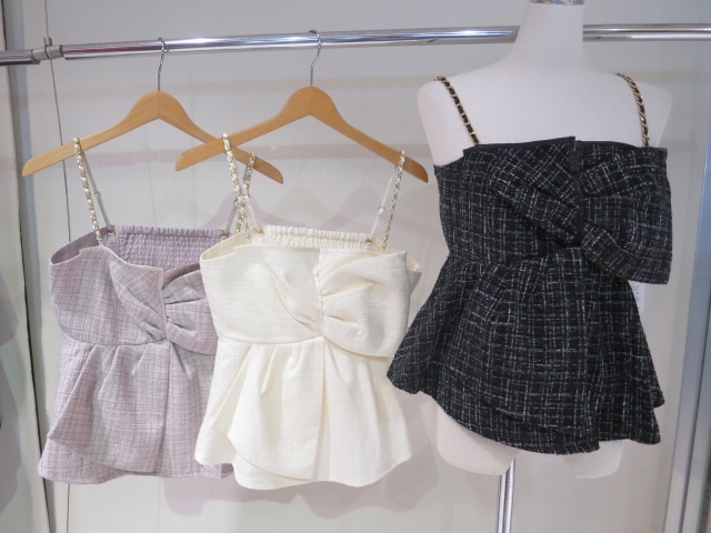 dazzlin ツイードツイストビスチェ 0225504006|apricot online shop