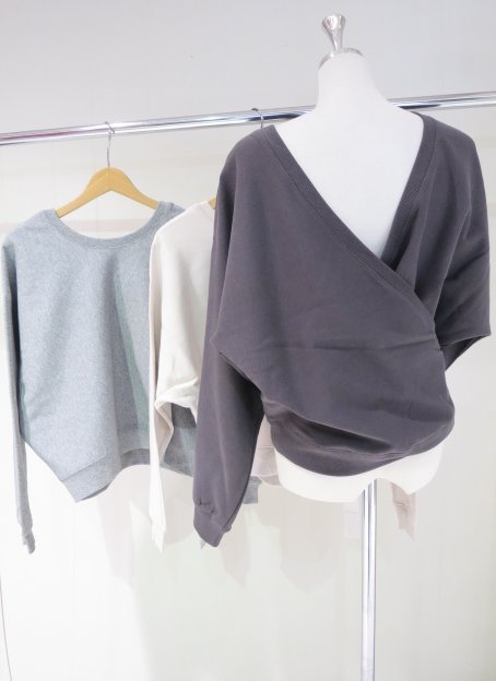 COCODEAL バックカシュクールスウェット 再入荷 75121131