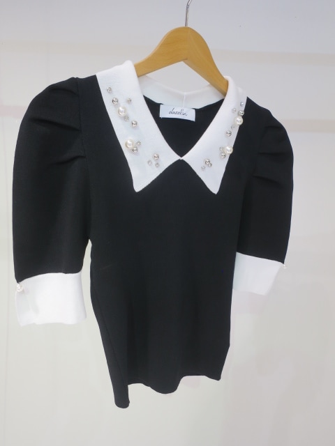 dazzlin デコラカラータックトップス 0225226008|apricot online