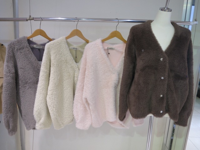 COCODEAL ダブルフェイスフェザーニットアウター 76633255|apricot