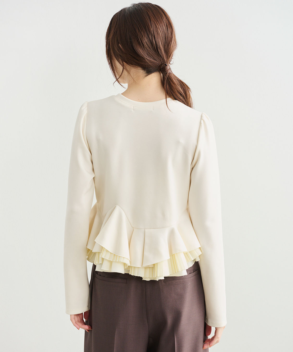 COCODEAL ランダムフリルペプラムトップス 76621322|apricot online shop
