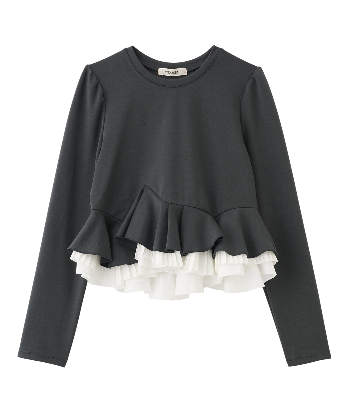 COCODEAL ランダムフリルペプラムトップス 76621322|apricot online shop