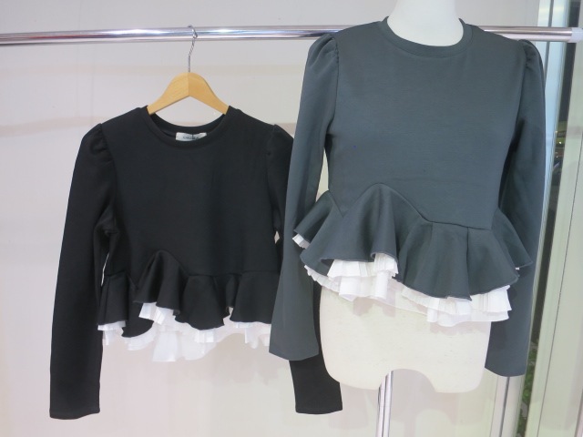 COCODEAL ランダムフリルペプラムトップス 76621322|apricot online shop