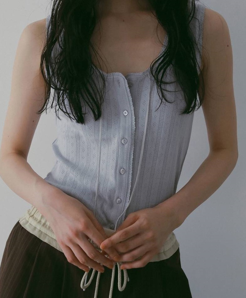 anuke Cut Lace Tanktop 62610621|apricot online shop