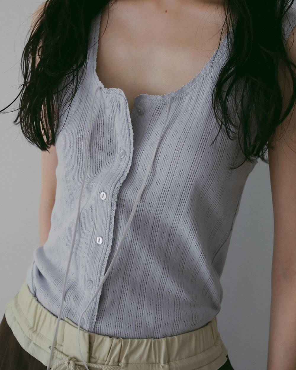anuke Cut Lace Tanktop 62610621|apricot online shop
