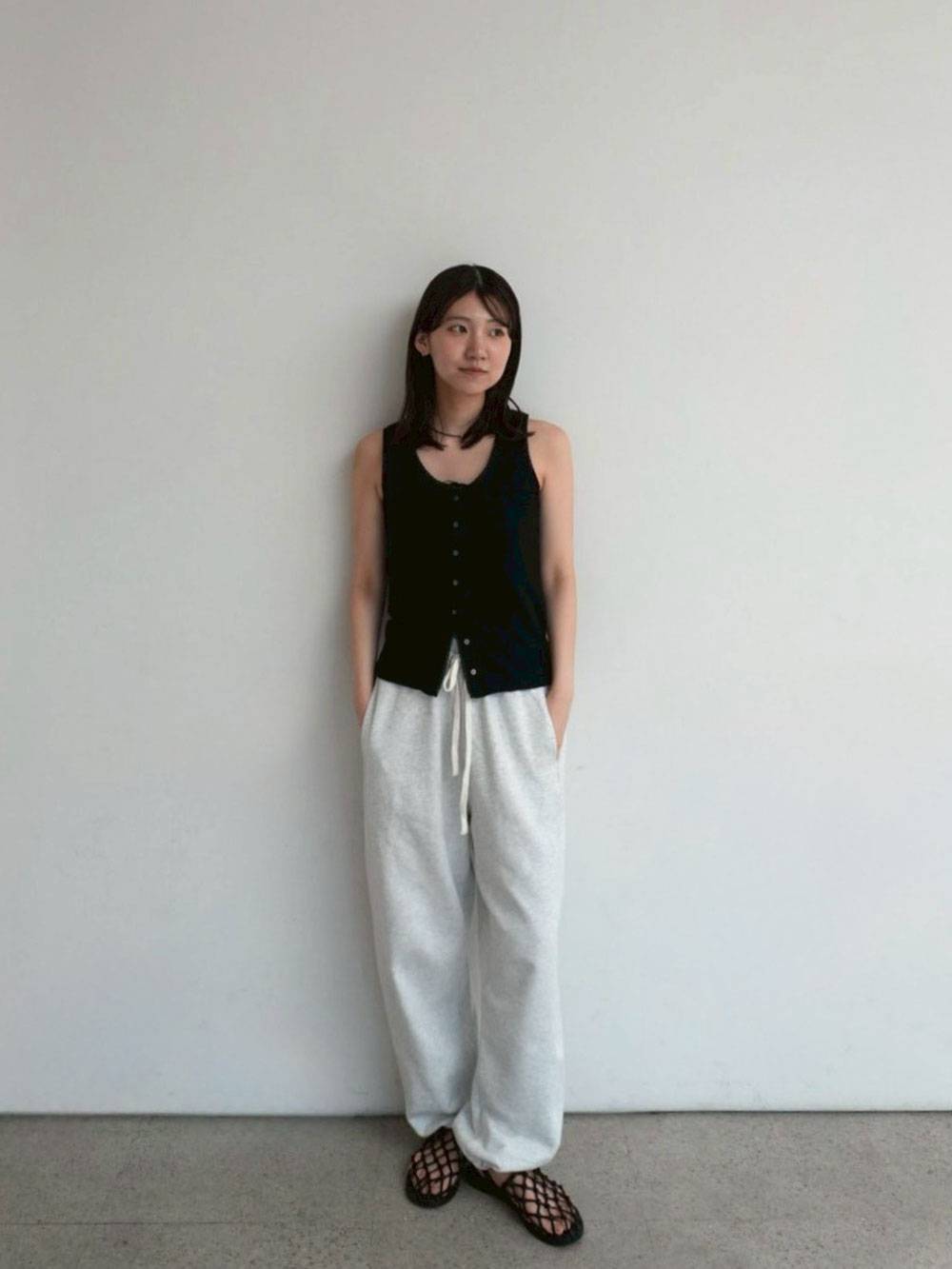anuke Cut Lace Tanktop 62610621|apricot online shop