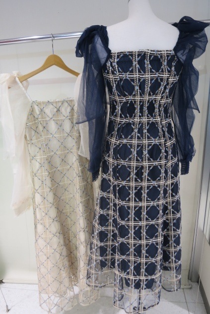 SALE】dazzlin 【20周年記念復刻】レースリボンオフショルドレス