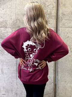 新品 ベティちゃん ダウト スウェット 白 GYDA BETTY×GYDA Coffee BIGスウェットトップス 0724527361