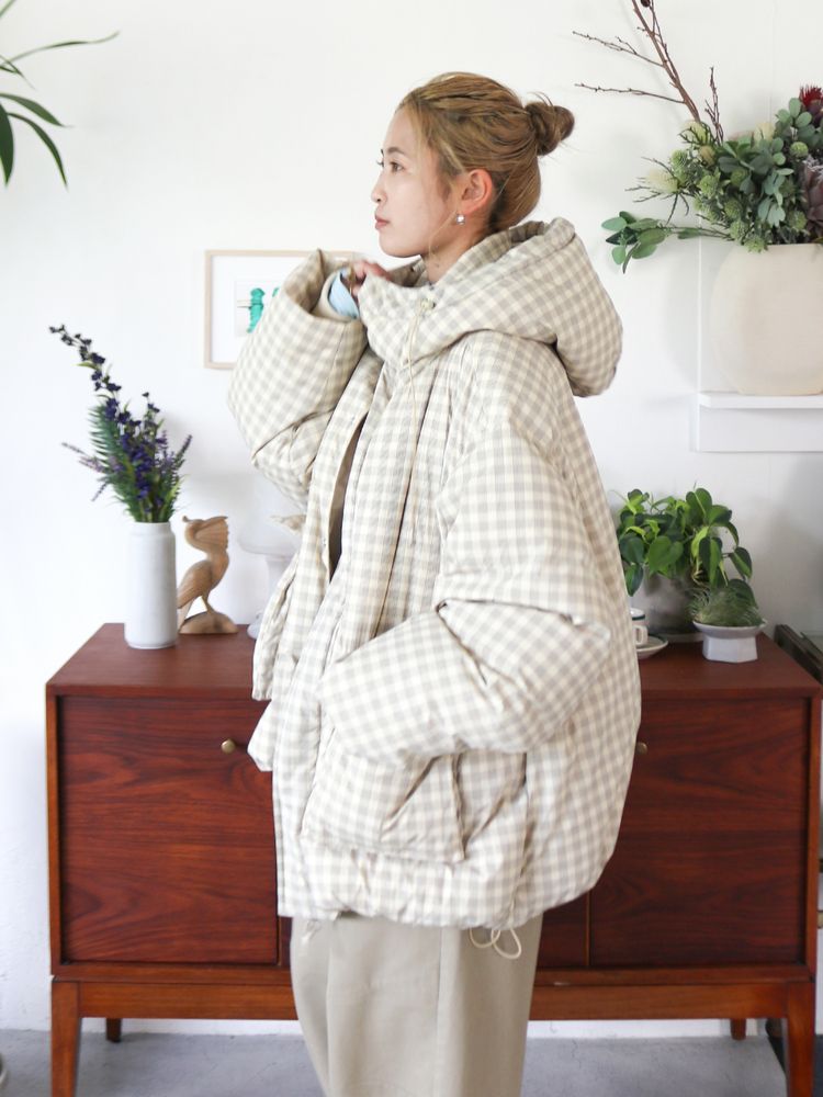 SALE】UNGRID フードデザインダウン 1125602586|apricot online shop