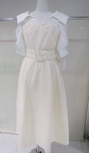 SALE】 dazzlin ビックカラードッキングベアワンピース