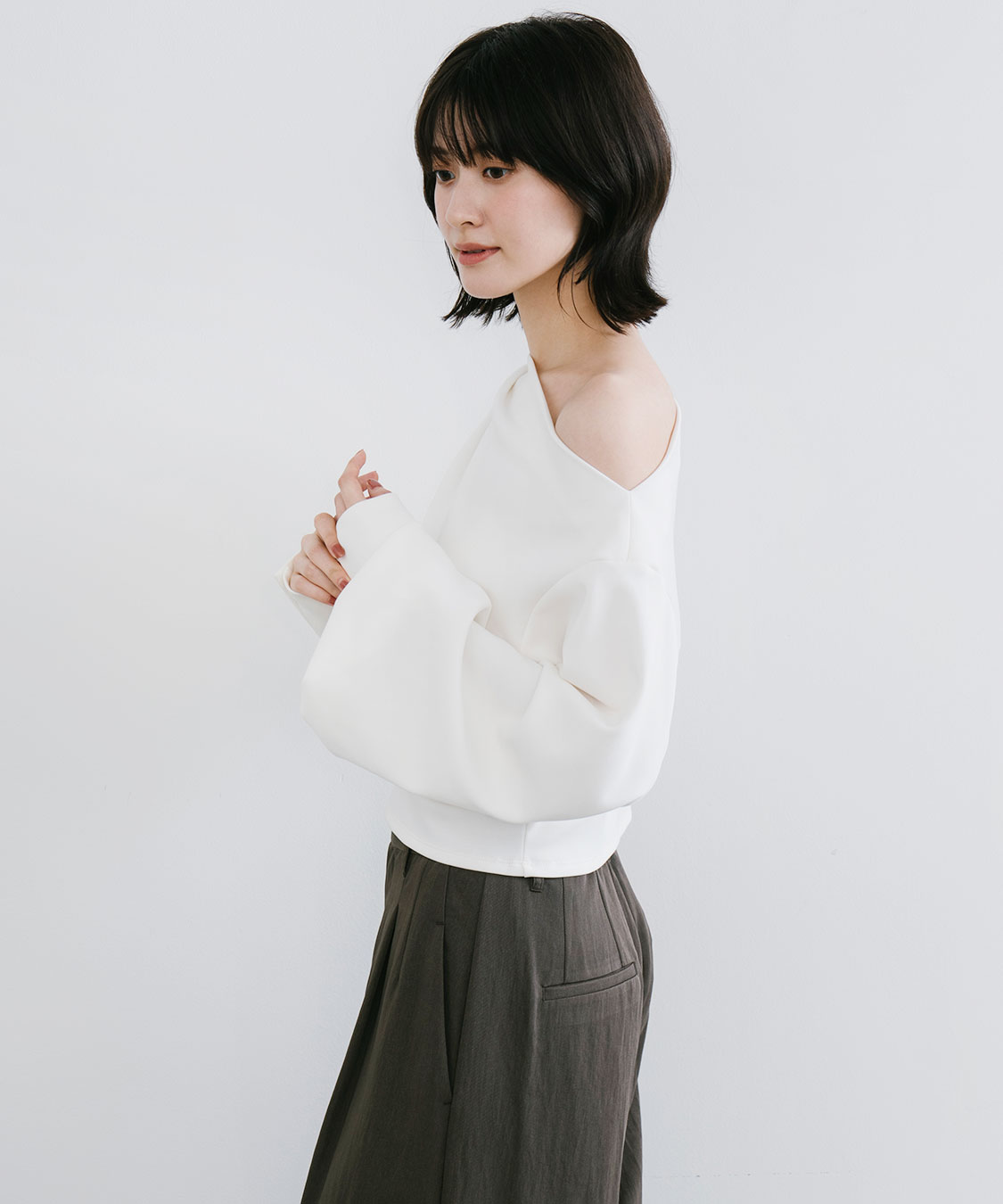 COCODEAL ボートネックポンチトップス 75621348|apricot online shop