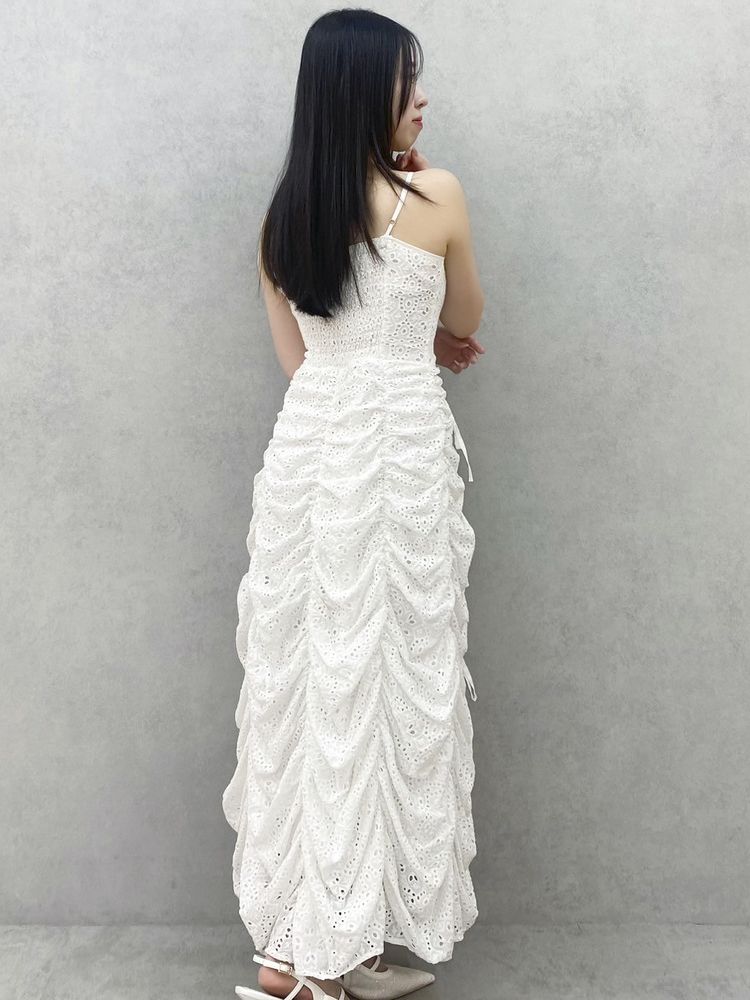 dazzlin ギャザーリボンミニワンピース ピンク(花柄) Mサイズ ギャザーデザインアソートミニワンピース[品番：MKSW0060877]｜dazzlin