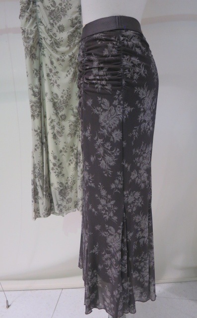 マーメイドプリントスカート♡新作新品34 COCODEAL フラワープリントメッシュマーメイドスカート 75617243