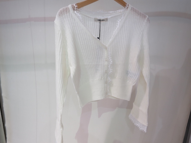 新品未使用 COCO DEAL ココディール シアーリブレースカーディガン シアーリブレースカーディガン｜PETAL ONLINE（ペタルオンライン）