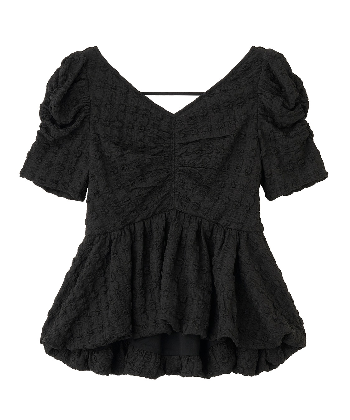 COCODEAL バルーンペプラムカットソートップス 76221391|apricot