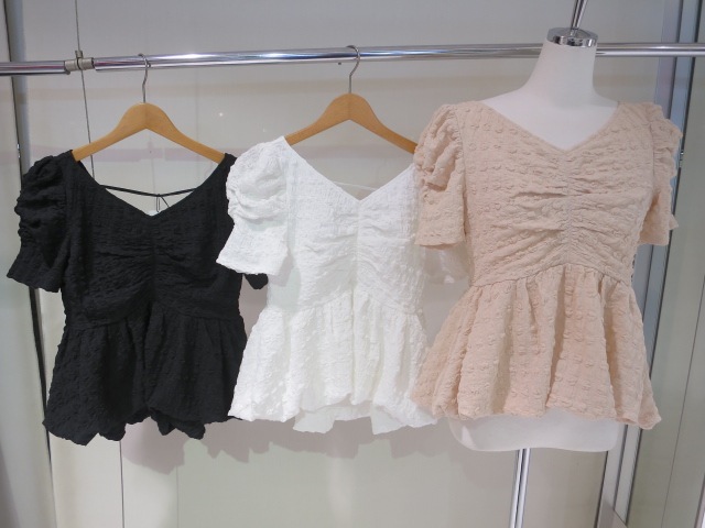 COCODEAL バルーンペプラムカットソートップス 76221391|apricot