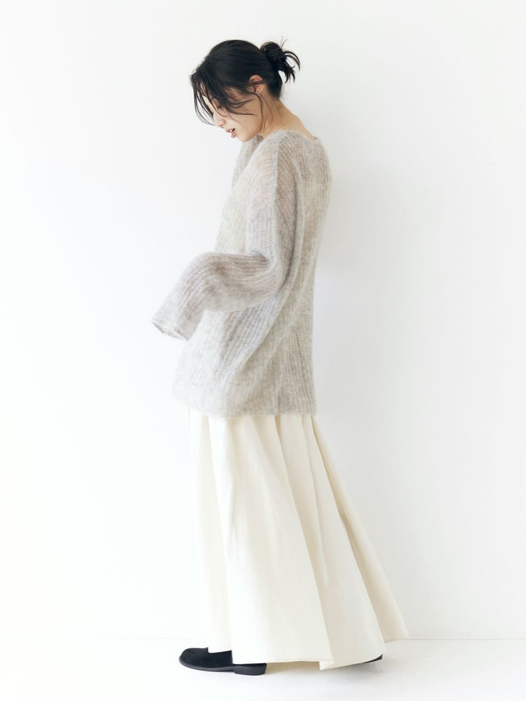 UNGRID アルパカ混透かし編みニット 1125526417|apricot online shop