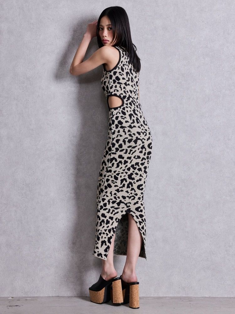 SALE】GYDA SIDE OPENロングニットワンピース 0726303106|apricot