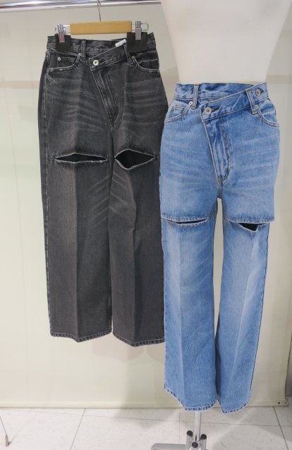 SALE】COCODEAL リメイクウエストスリットデザインデニムパンツ